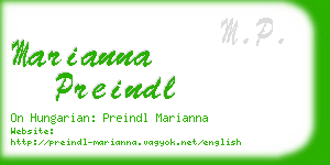 marianna preindl business card